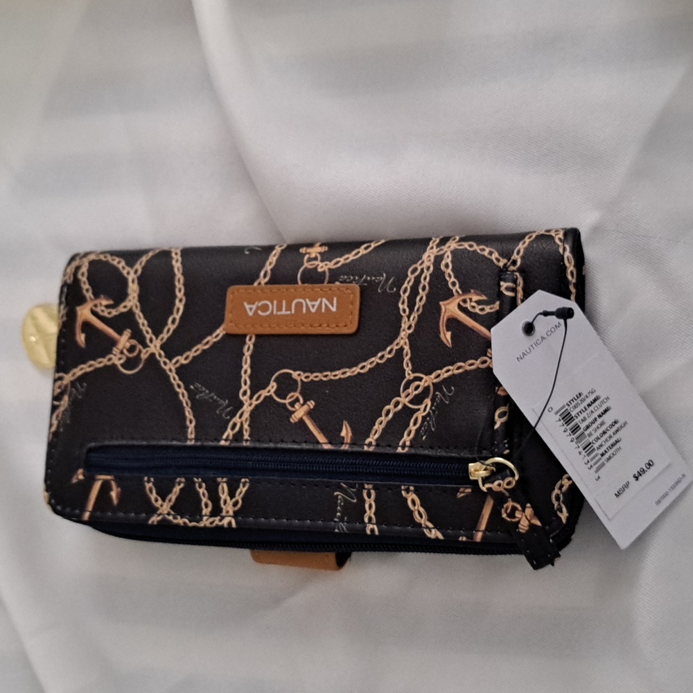 Nautica zip around wallet
